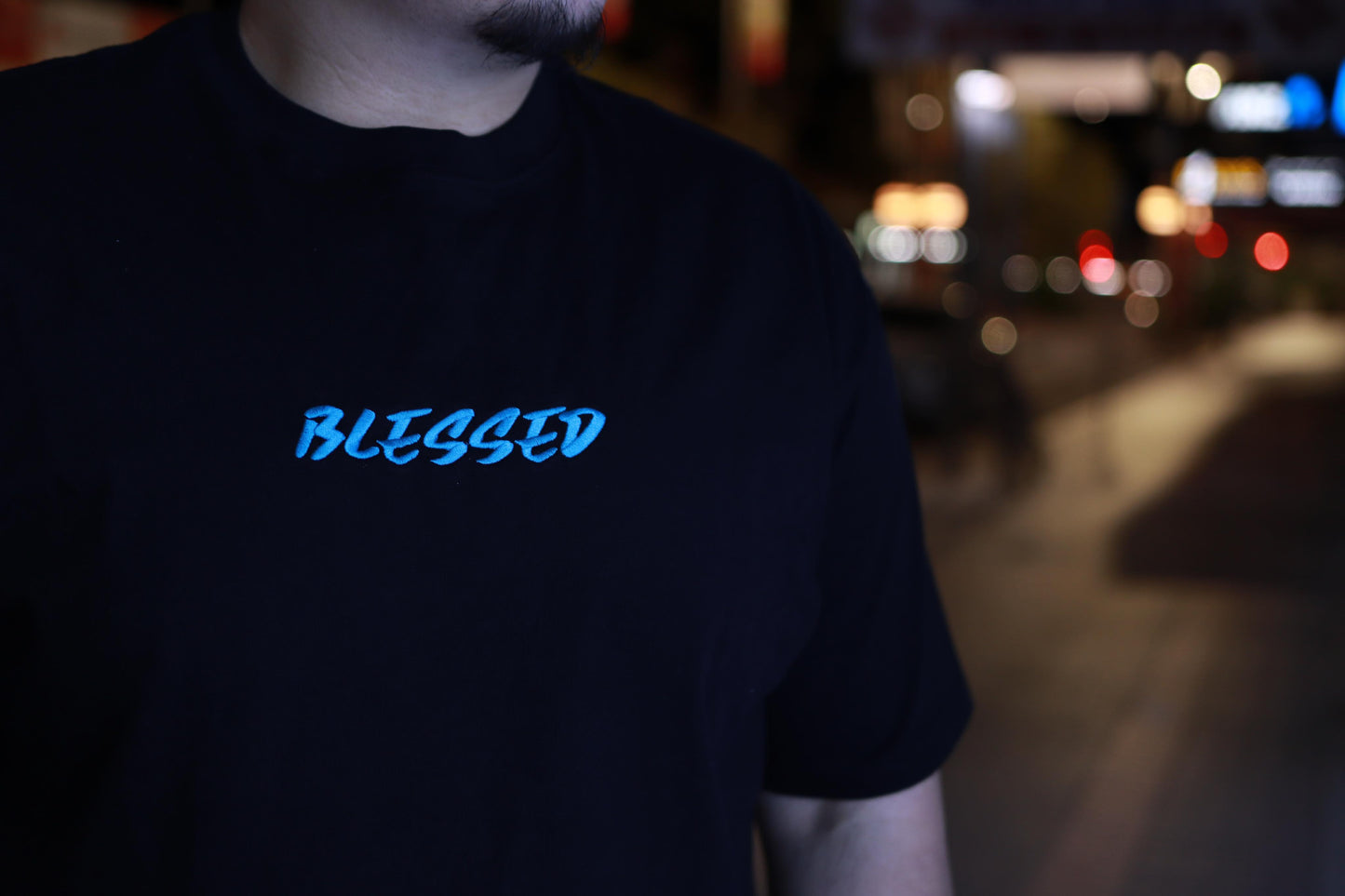 BLESSED Wolf Tee // Black