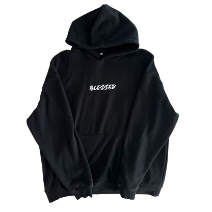 BLESSED Logo Hoodie // Black