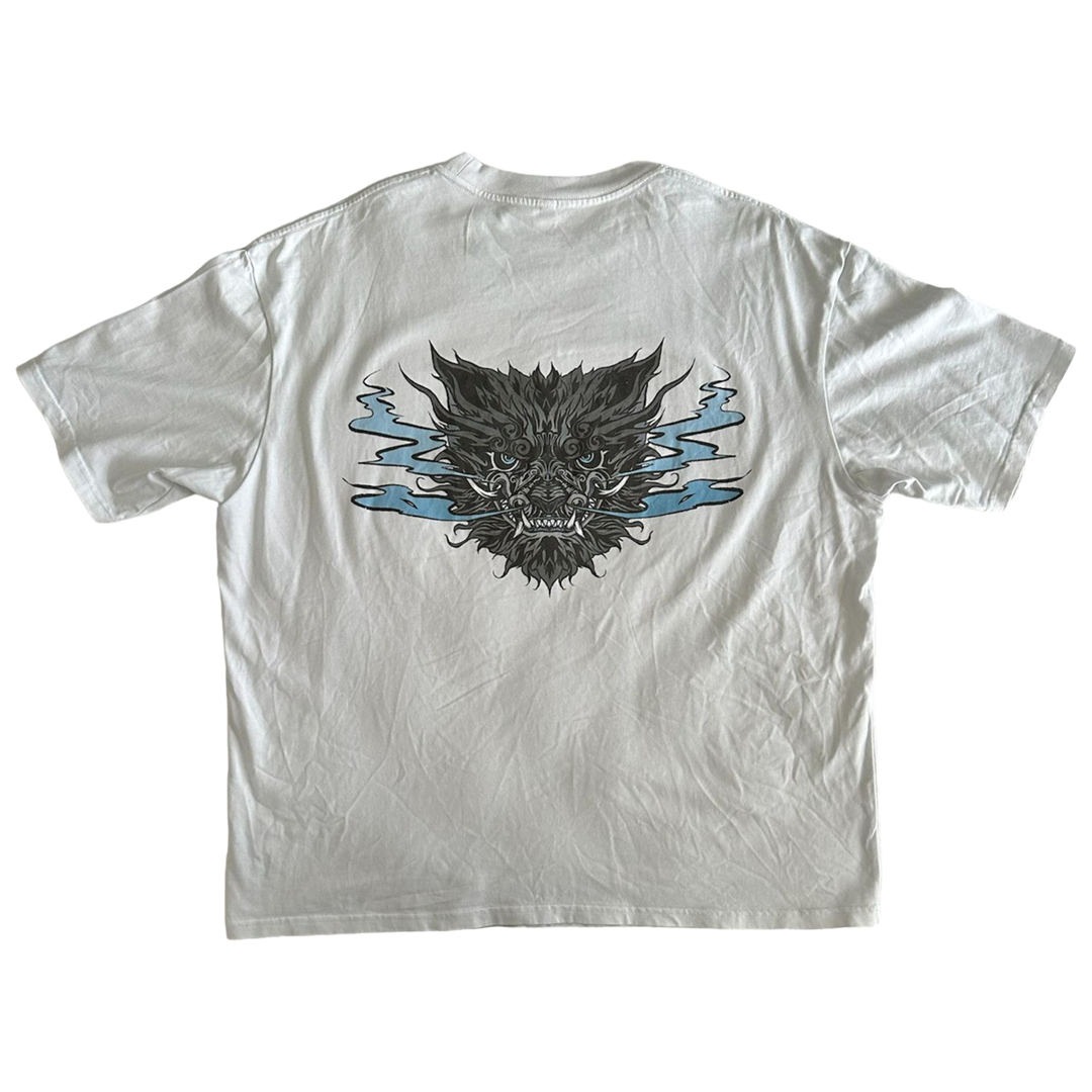 BLESSED Wolf Tee // White