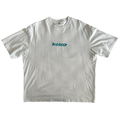 BLESSED Wolf Tee // White